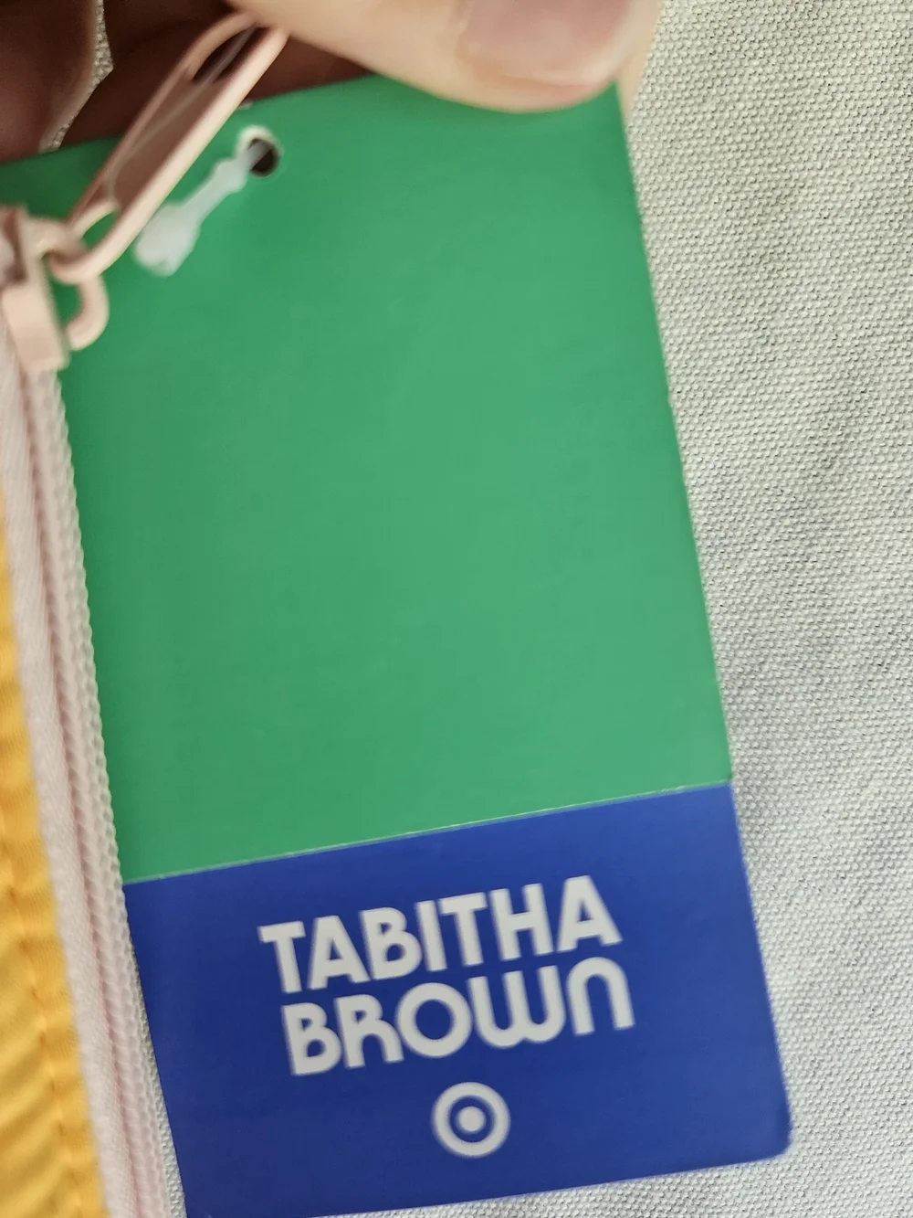 Tabitha BrownxTarget Yellow Travel Pouch 